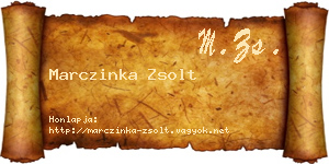 Marczinka Zsolt névjegykártya